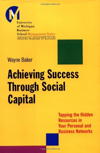 Achieving Success Through Social Capital - Book Cover